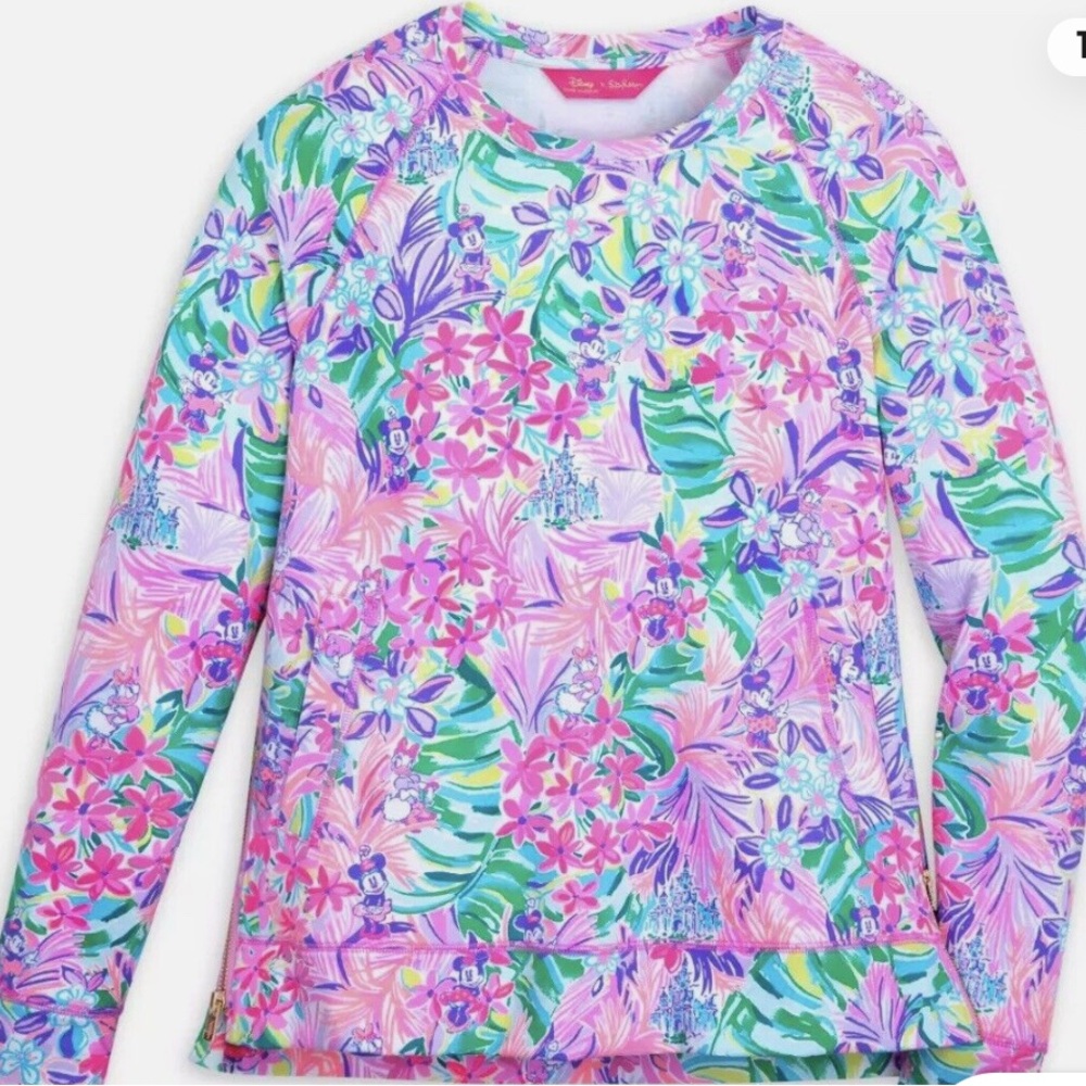 Disney Lilly Pulitzer Dreamin Minnie beach combover NWOT